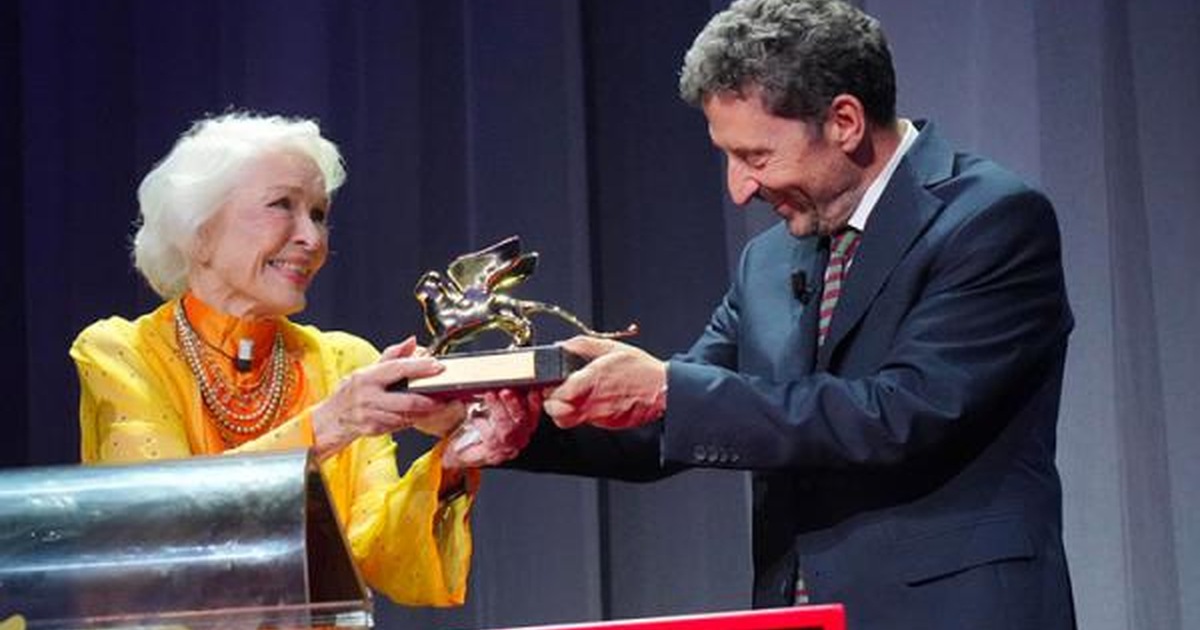 Ellen Burstyn pictured for the Venice Film Festival Golden Lion for Lifetime Achievement
