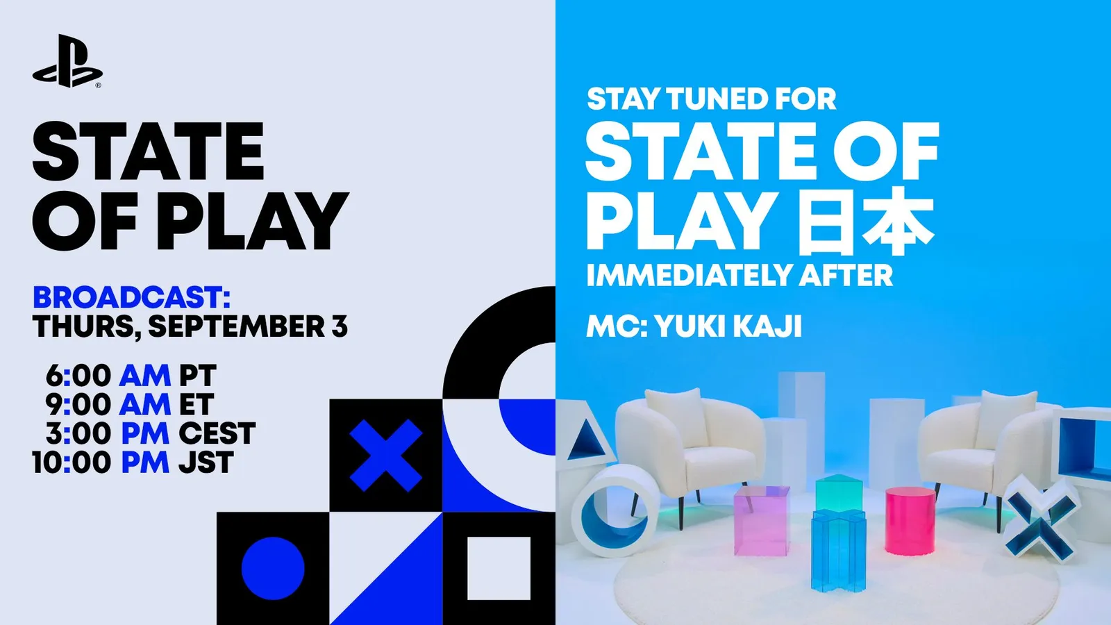 Official PlayStation State of Play September 3 promotional artwork