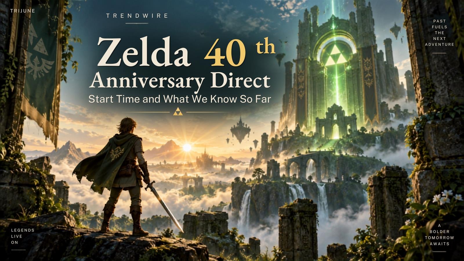 TRENDWIRE original fantasy artwork for the Zelda 40th Anniversary Direct story